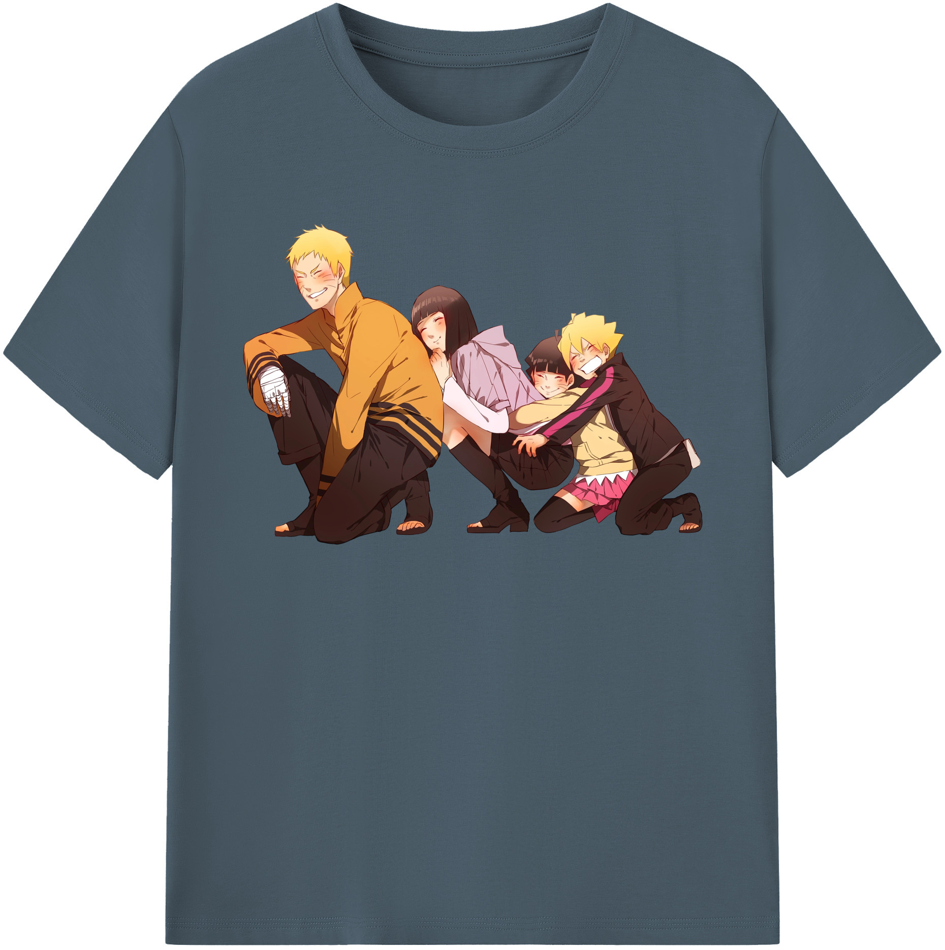 （画像用） NARUTO -ナルト- うずまき ナルト Uzumaki Naruto 綿100％半袖Tシャツ（フロントプリント）